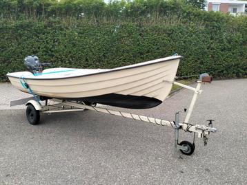 Vis-motorboot Inc 4 pk Yamaha four stroke incl trailer  beschikbaar voor biedingen