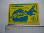 sticker oud F16 vliegtuig signaal radar militair f-16 retro, Verzenden, Zo goed als nieuw