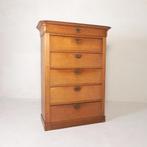 Ladekast met 5 laden en 1 klep, chiffoniere, eind 19e eeuw, Antiek en Kunst, Ophalen of Verzenden