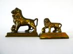 2 Beelden van De Leeuw van Waterloo Napoleon, Ophalen of Verzenden, Brons