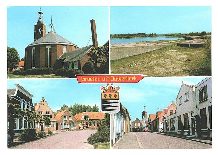 34149 Ouwerkerk Zeeland 85 gel in 90 Gelopen met postzegel, Verzamelen, Ansichtkaarten | Nederland, Gelopen, Zeeland, 1980 tot heden