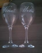 SET WIJN GLAZEN Wine, Glas of Glazen, Ophalen of Verzenden, Effen, Glas