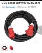 Krachtstroom Verlengkabel Brennenstuhl 25m 32A Nieuw, Ophalen of Verzenden, Nieuw, Kabel of Snoer