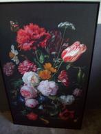 Schilderij  vaas met bloemen  90x70 cm, Ophalen, Oorspronkelijke maker, Zo goed als nieuw, Schilderij