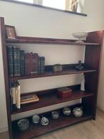 Vintage Houten Boekenkast, Ophalen, Met plank(en), Gebruikt, 100 tot 150 cm