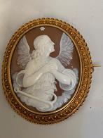 Grote gouden camee 21 karaat, Sieraden, Tassen en Uiterlijk, Verzenden, Goud