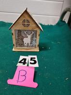 houten kerst huisje met hert [b45], Diversen, Kerst, Ophalen of Verzenden