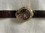 Guess dameshorloge, bruin, goudkleurig U11596L1, Ophalen of Verzenden, Zo goed als nieuw, Leer, Guess