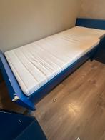 Eenpersoonsbed 90x200 - Boedelverkoop, Gebruikt, 90 cm, Eenpersoons, Blauw