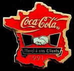 Coca- Cola Merci a nos Clients 1991- pin, Verzamelen, Verzenden, Nieuw, Merk, Speldje of Pin