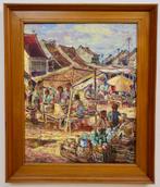 B.S. Nurdin (1915-1987) Indonesisch meesterwerk gedateerd 73, Antiek en Kunst, Kunst | Schilderijen | Klassiek, Ophalen