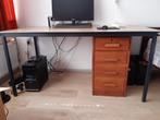 Tafel met 4 stoelen, Ophalen, Modern, kantoor, 50 tot 100 cm, Zo goed als nieuw