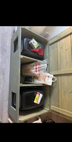 Kattenbakombouw + 2x peewee kattenbak met toebehoren, Dieren en Toebehoren, Kattenbakken, Ophalen, Zo goed als nieuw