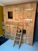 Stapelbed steigerhout, Ophalen, Zo goed als nieuw, Stapelbed