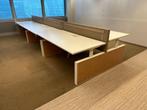 Verstelbaar duo-bureau met slinger 180x90xH62-86 cm, 20 st, In hoogte verstelbaar, Gebruikt, Bureau, Verzenden