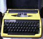 Vintage Brother Deluxe 800 typemachine geel in een zwarte ko, Diversen, Typemachines, Ophalen of Verzenden, Zo goed als nieuw