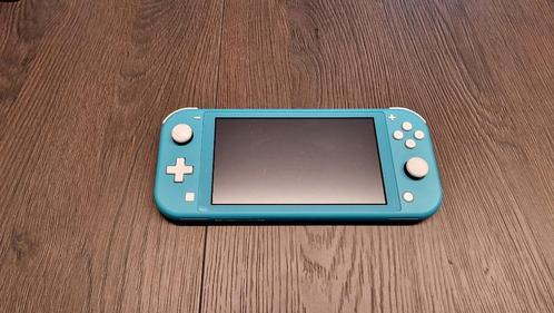 Nintendo Switch Lite met hoes en oplader, Spelcomputers en Games, Spelcomputers | Nintendo Switch Lite, Gebruikt, Turquoise, Met beschermhoes of tas