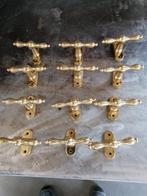 12 koperen raamkrukken, Ophalen of Verzenden, Koper of Messing