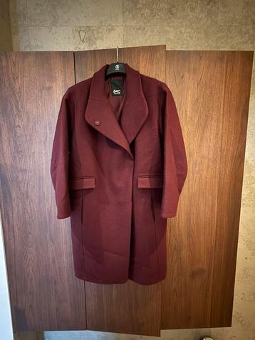 Nieuwe DENHAM wollen jas, tot op de knie, burgundy, mt M! beschikbaar voor biedingen