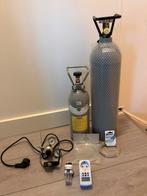 Co2 set compleet, Dieren en Toebehoren, Vissen | Aquaria en Toebehoren, Ophalen of Verzenden, Zo goed als nieuw, Leeg aquarium