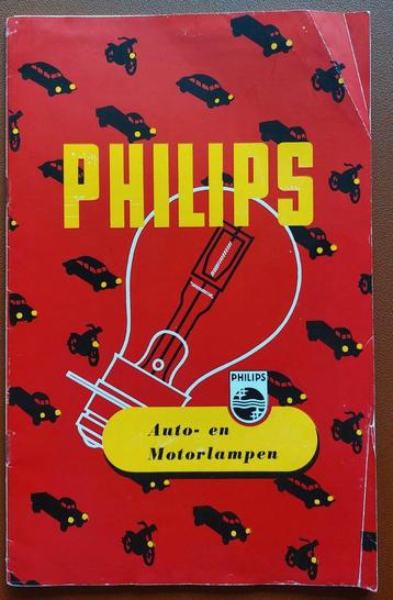 Brochure Philips 1952 autolampen motorlampen prijslijst  beschikbaar voor biedingen