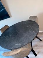 Ikea ronde eettafel & leenbakker stoelen, Huis en Inrichting, Tafels | Eettafels, 100 tot 150 cm, Rond, Ophalen of Verzenden, Zo goed als nieuw