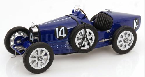 Bugatti T35 1925 Donker Blauw schaal 1/12 Norev 125703 LIM., Hobby en Vrije tijd, Modelauto's | 1:5 tot 1:12, Nieuw, Auto, 1:9 t/m 1:12
