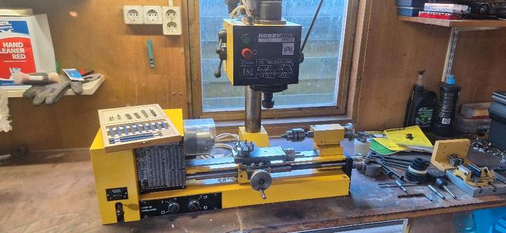 Hobbymat universal MD65 draai frees combinatie., Doe-het-zelf en Verbouw, Draaibanken, Gebruikt, Metaaldraaibank, Minder dan 500 mm