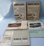 5 x instructieboekjes Simca: 60/70er jaren, Ophalen of Verzenden