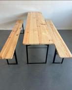 Biertafel set te huur, Ophalen, Zo goed als nieuw, Rechthoekig, Hout