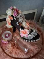 Stolp met schoen,kaarsje en glaasjes, Ophalen, Zo goed als nieuw