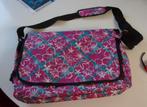 Laptoptas roze met bloemen, Ophalen of Verzenden, 17 inch of meer, Gebruikt, Schoudertas