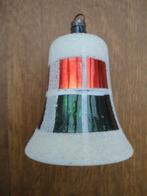 Mooie oude glazen kerstbal kerstklok met klepel, Ophalen of Verzenden, Gebruikt