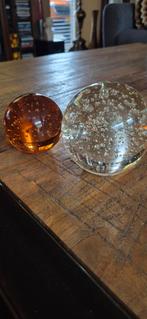 Presse papier glazen bollen, Antiek en Kunst, Antiek | Glas en Kristal, Ophalen of Verzenden
