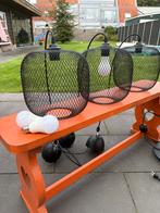 Zwarte Hanglampen & Vloerlamp met Wiz Lampen, Huis en Inrichting, Ophalen, Zo goed als nieuw, Metaal, Minder dan 50 cm