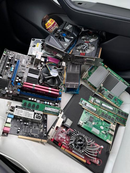 Partij PC-onderdelen – videokaarten, moederbord, RAM, Computers en Software, Vintage Computers, Ophalen of Verzenden