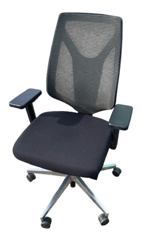 Bureaustoel mesh rug, NPR en EN1335, Huis en Inrichting, Bureaustoelen, Zo goed als nieuw, Bureaustoel, Zwart, Ergonomisch, Ophalen