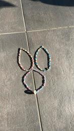 3 leuke enkelbandjes, Sieraden, Tassen en Uiterlijk, Kindersieraden, Ophalen of Verzenden, Zo goed als nieuw, Roze
