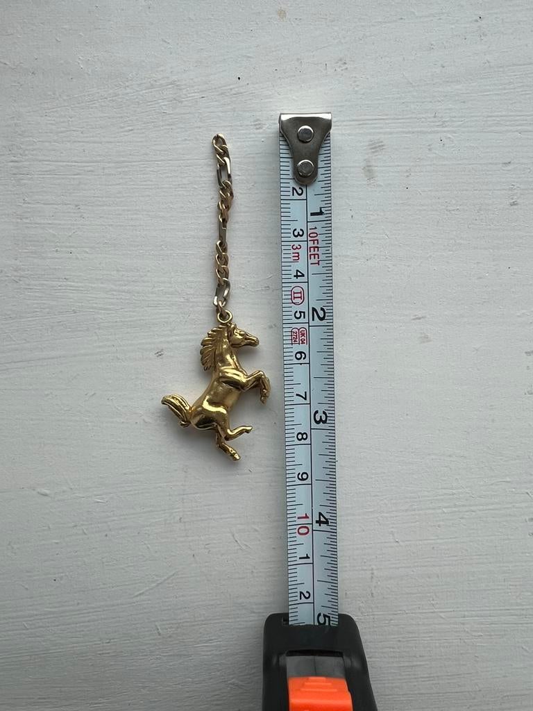 Ferrari hanger 18K goud, Sieraden, Tassen en Uiterlijk, Kettinghangers, Ophalen of Verzenden, Zo goed als nieuw, Goud