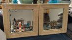2 prachtige houten spiegels van Riviera maison  57 x 57cm, Ophalen, Vierkant, Nieuw, Minder dan 100 cm