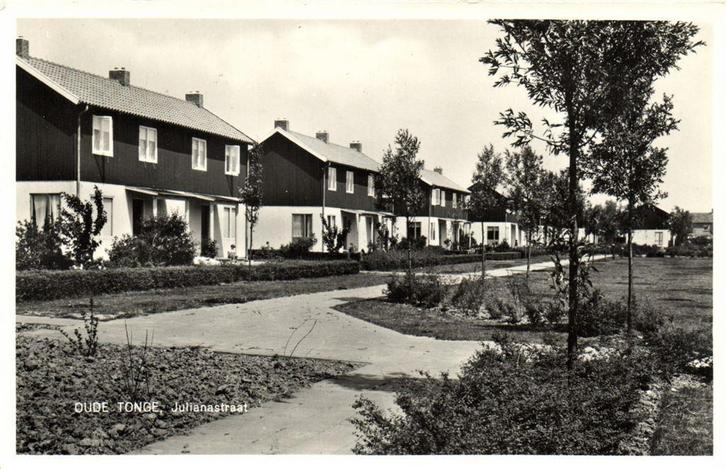 Oude Tonge, Julianastraat - B-keus - gelopen, Verzamelen, Ansichtkaarten | Nederland, Gelopen, Noord-Brabant, Voor 1920, Ophalen of Verzenden