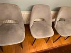 Eetkamerstoel velvet lichtgrijs 6x gratis, Huis en Inrichting, Stoelen, Ophalen, Gebruikt, Grijs, Vijf, Zes of meer stoelen