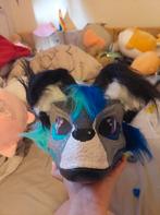 Dinomask, painted, with ears, Ophalen of Verzenden, Zo goed als nieuw, Accessoires