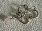 M266/Zilveren SCROEPELS Vlinder broche DENEMARKEN, 4 tot 7 cm, Gebruikt, Verzenden, X