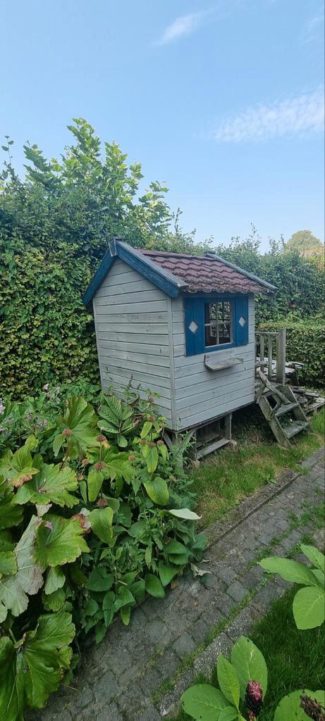 Houten Speelhuisje voor Kinderen, Kinderen en Baby's, Speelgoed | Buiten | Speelhuisjes, Gebruikt, Hout, Ophalen of Verzenden