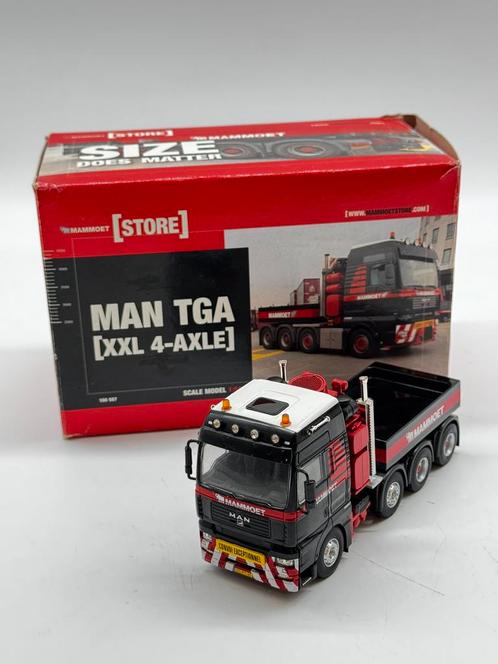 WSI MAN TGA XXL + ballastbak MAMMOET, Hobby en Vrije tijd, Modelauto's | 1:50, Nieuw, Bus of Vrachtwagen, Wsi, Ophalen of Verzenden