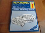 Haynes workshop manaul Alfa Romeo Alfetta, Alfa GTV 1973-87, Auto diversen, Ophalen of Verzenden