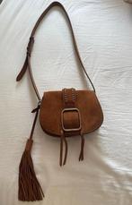 Bash ibiza suede leather leren tas fringe, Ophalen of Verzenden, Zo goed als nieuw, Bruin, Handtas