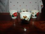 Niko Reg Handpainted | Japans Glazed Porselein | 4 mokken, Antiek en Kunst, Ophalen of Verzenden