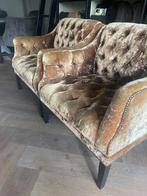 Sjieke set fauteuils shiny velvet goud, Ophalen, Zo goed als nieuw